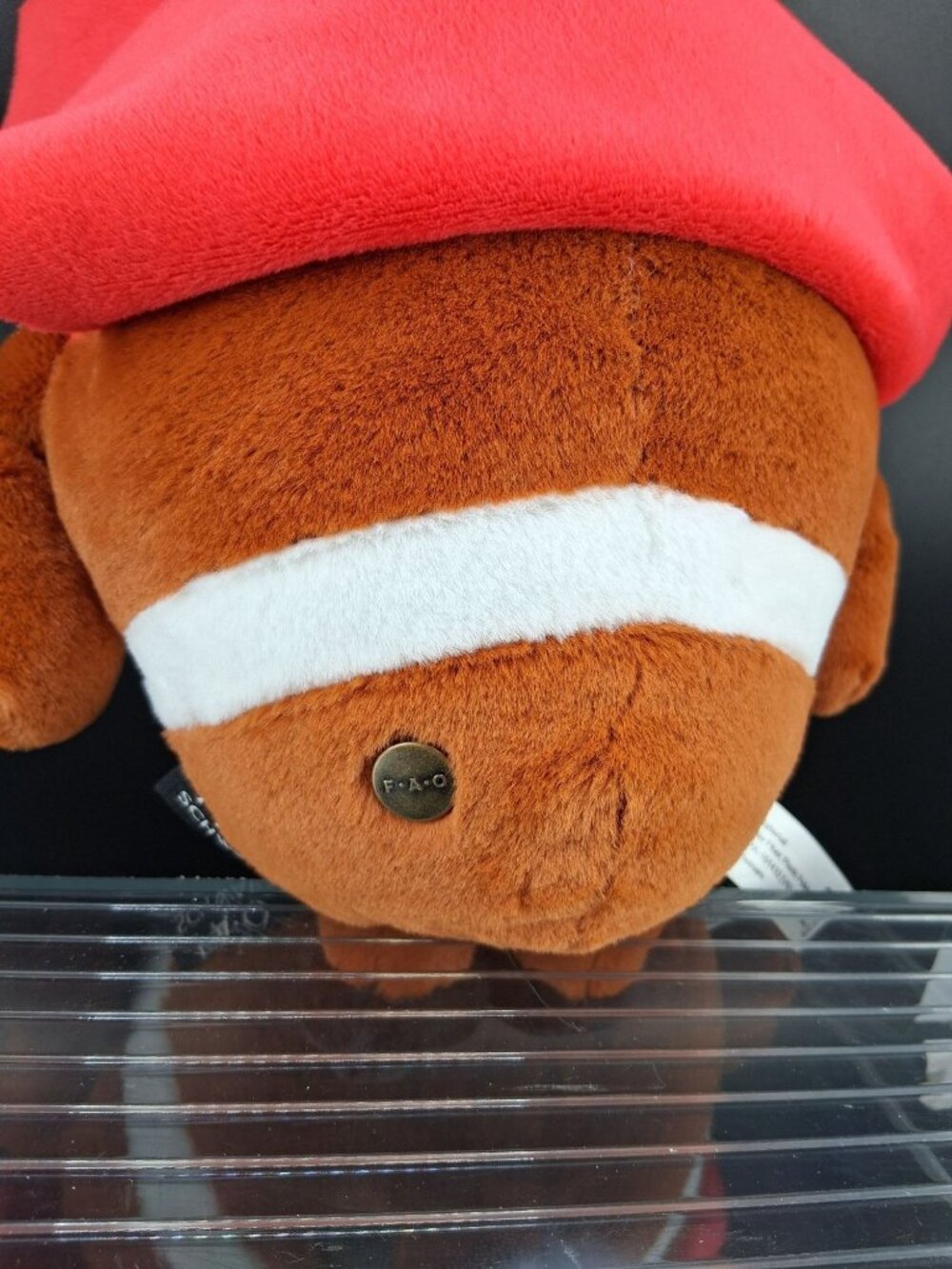 FAO Schwarz Heroes Of The Game Plush Football Toy 12" Brown & Red - Picture 6 of 6